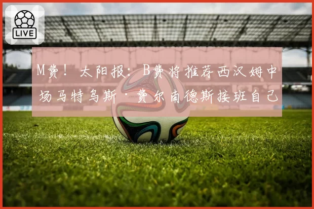 M费!太阳报:B费将推荐西汉姆中场马特乌斯·费尔南德斯接班自己